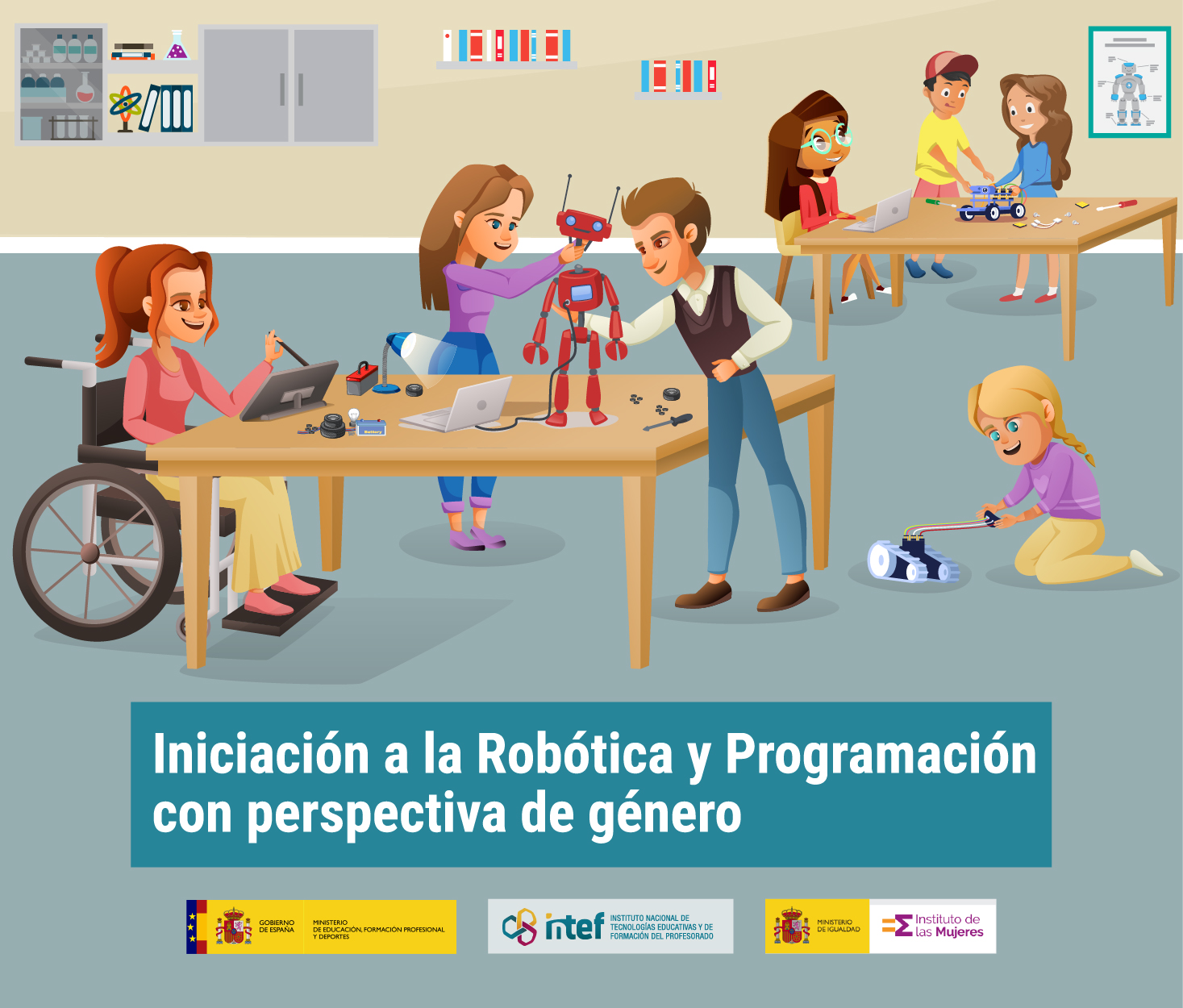 Iniciación a la Robótica y Programación con perspectiva de género igualdadyrobotica